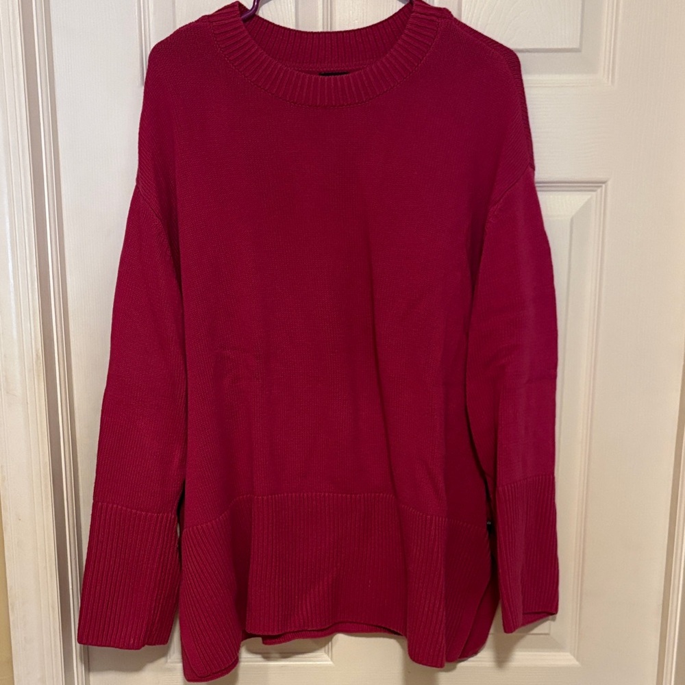 GAP Vibrant Pink Knit Sweater Pullover